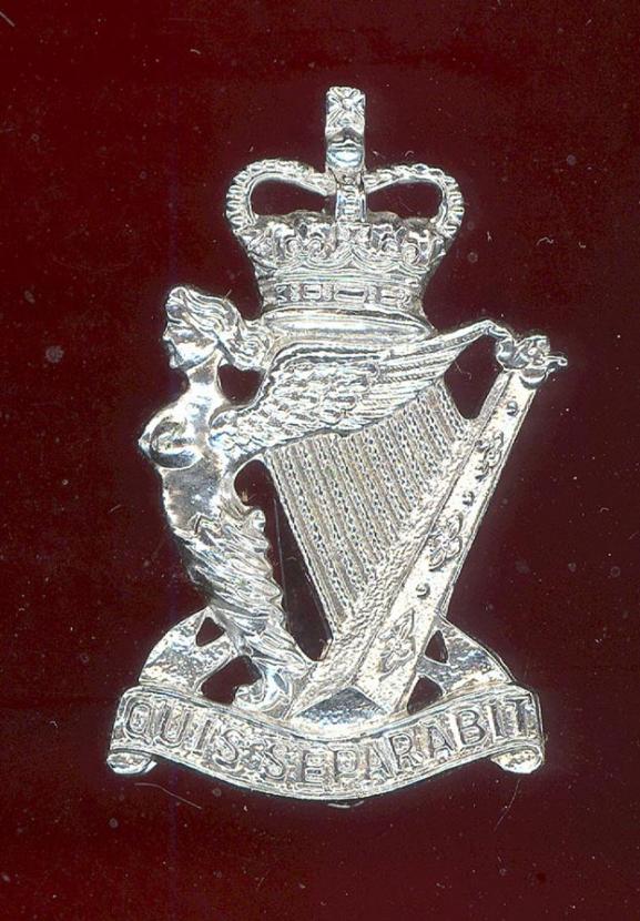 Irish Royal Ulster Rifles EIIR OR's staybright caubeen badge