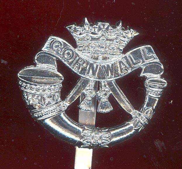Duke of Cornwall's Light Infantry staybright cap badge