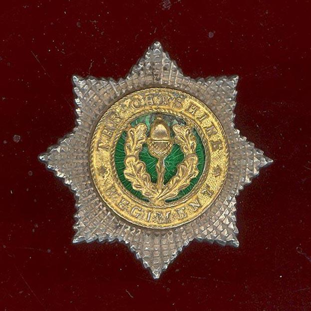 The Cheshire Regiment. Officers F.S. cap badge