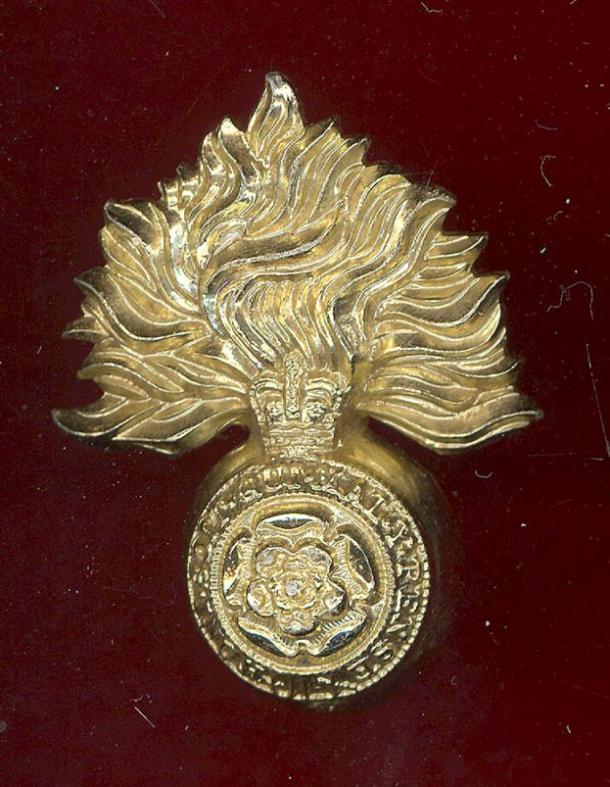 Royal Fusiliers (City of London Regiment) staybright cap badge