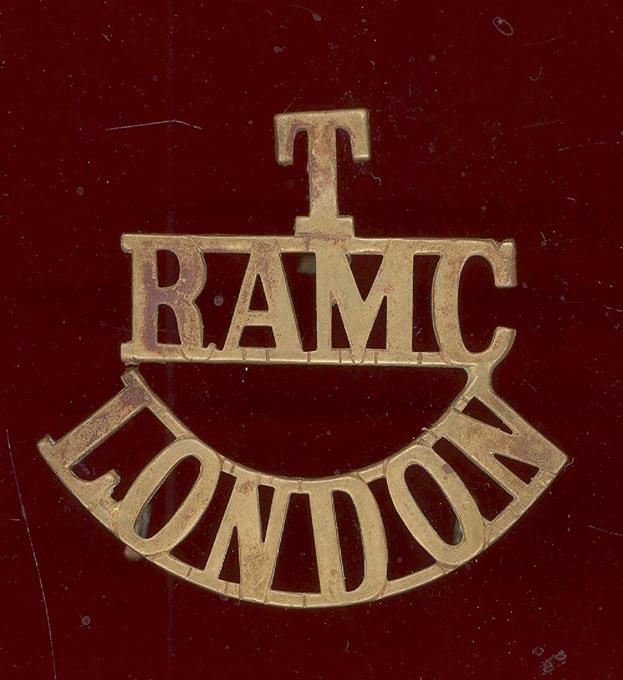 T / RAMC / LONDON WW1 shoulder title