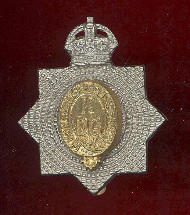 1st King's Dragoon Guards WW1 OR's cap badge