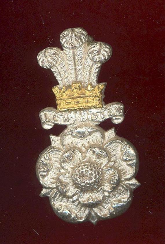 Yorkshire Hussars Yeomanry Officer's dress cap badge