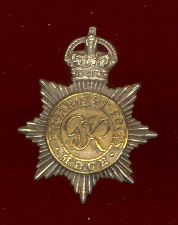 Middlesex Yeomanry GVIR Officer’s  cap badge.