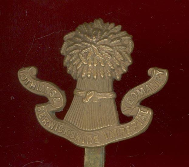 Lothians and Berwickshire Imperial Yeomanry OR’s cap badge.