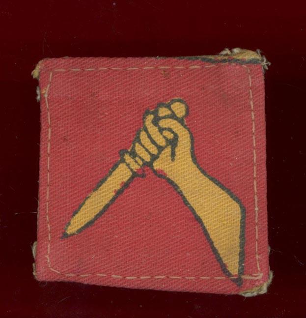 19th Indian Division WW2 cloth formation sign