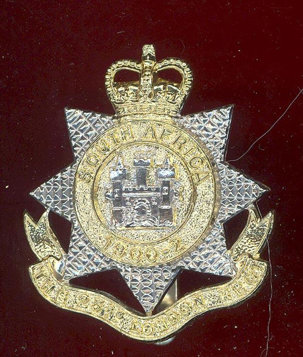 23rd County of London Regiment staybright cap badge