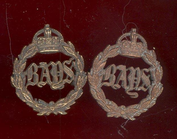 2nd Dragoon Guards , Queen's Bays Officer's OSD collar badges