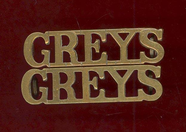 GREYS Royal Scots Greys OR's shoulder titles