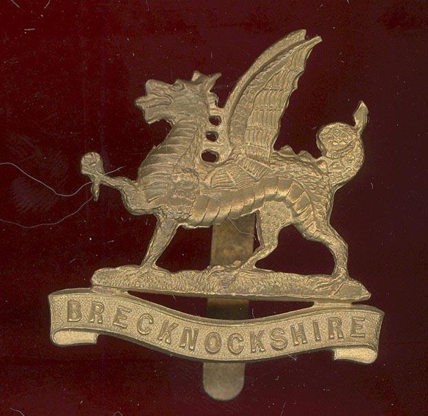The Brecknockshire Bn. South Wales Borderers WW1 cap badge