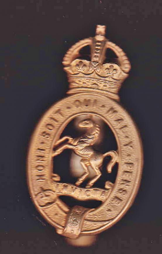 Royal East Kent Yeomanry OR's cap badge