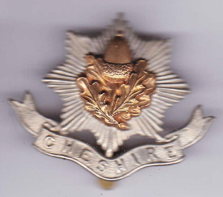 WW1 Cheshire Regiment Cap Badge