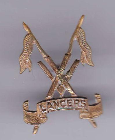 Indian Army 15th Lancers head-dress badge