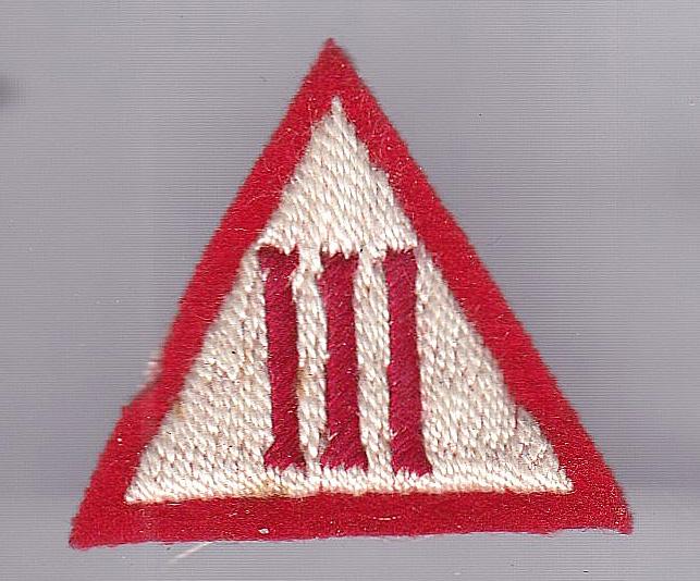 3rd Infantry Brigade cloth formation sign