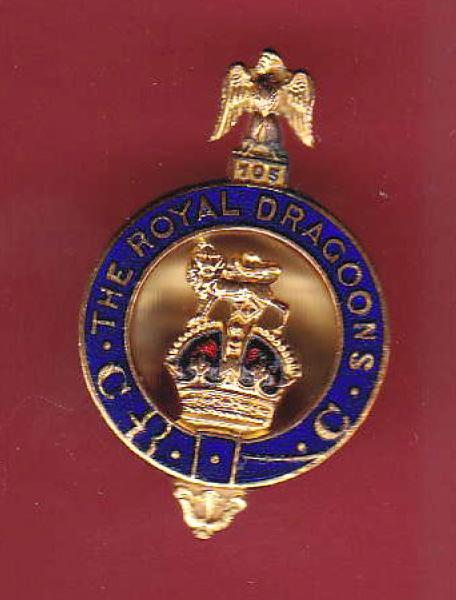 1st Royal Dragoons WW1 Sweetheart brooch / lapel badge.
