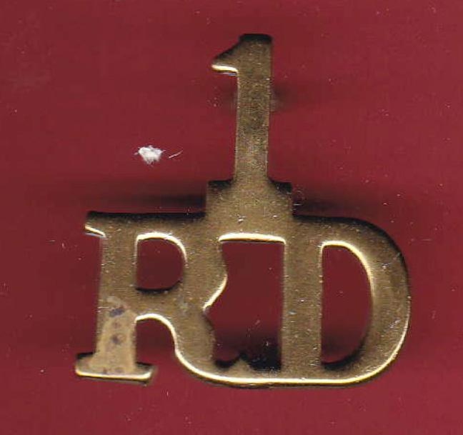 1 / R D 1st Royal Dragoons Victorian shoulder title