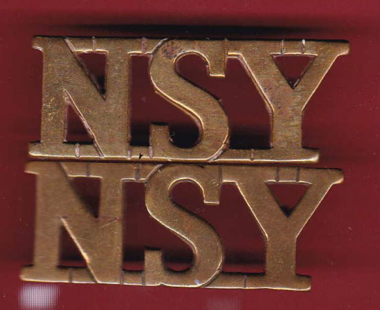 N.S.Y. North Somerset Yeomanry shoulder titles