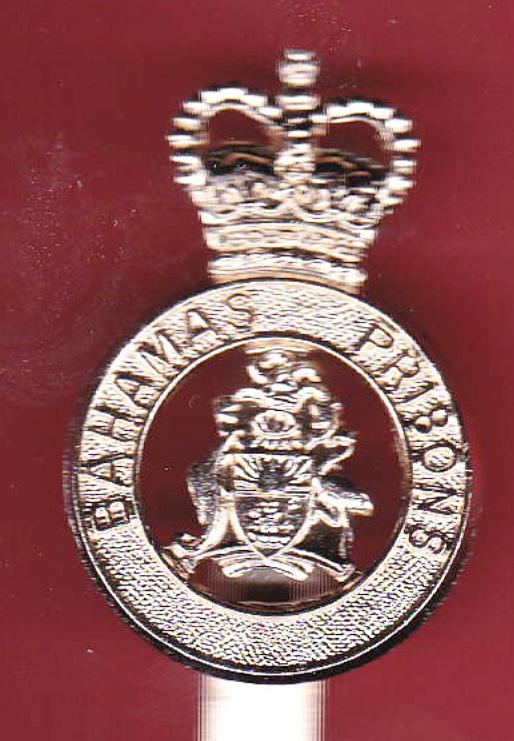 British Colonial Bahamas Prisons staybright cap badge