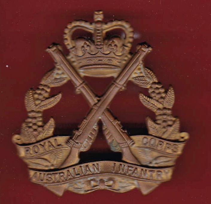 Royal Australian Infantry Corps slouch hat badge