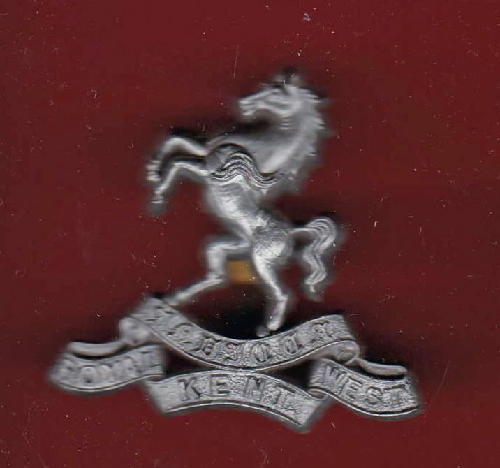 Royal West Kent Regiment WW2 plastic economy cap badge