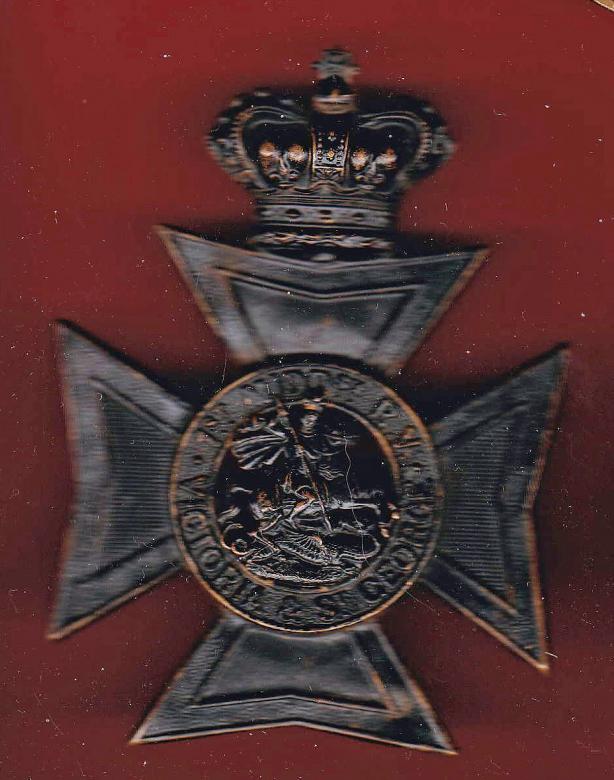 1st Middlesex Rifle Volunteers Victorian OR’s helmet plate circa 1892-1901.