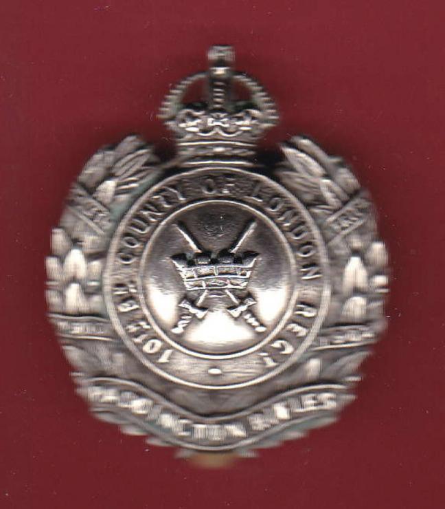 10th County of London Battalion (Paddington Rifles) pre WW1 cap badge