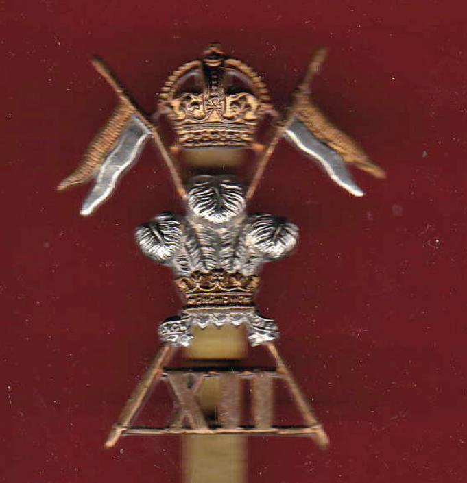 12th Royal Lancers cap badge