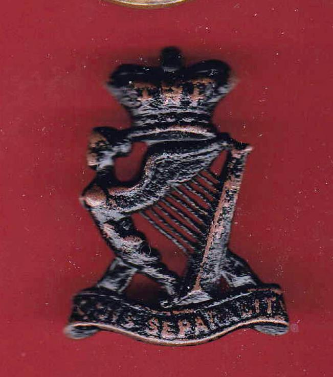 Royal Irish Rifles Victorian field service cap badge
