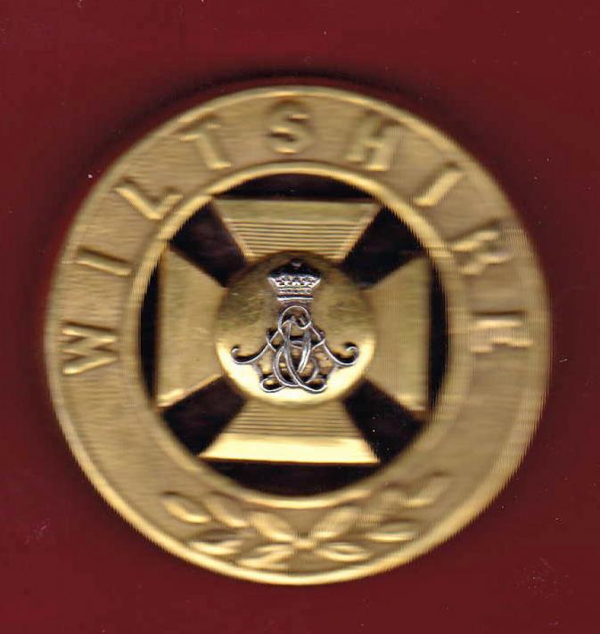 The Wiltshire Regiment rare Officer's felt hat badge .