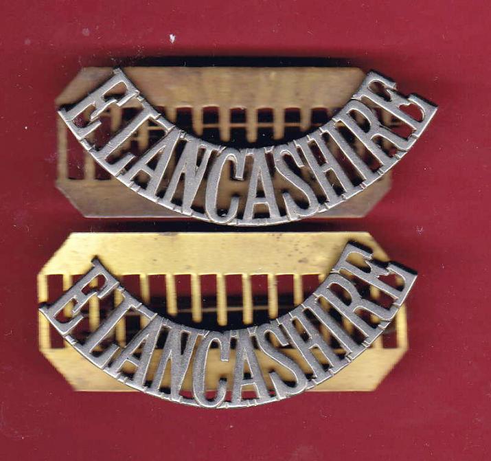 E.LANCASHIRE Voln. Battn. East Lancashire Regiment shoulder titles