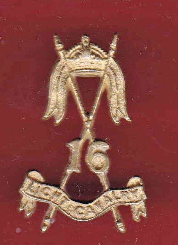 Indian Army 16th Light Cavalry head-dress badge