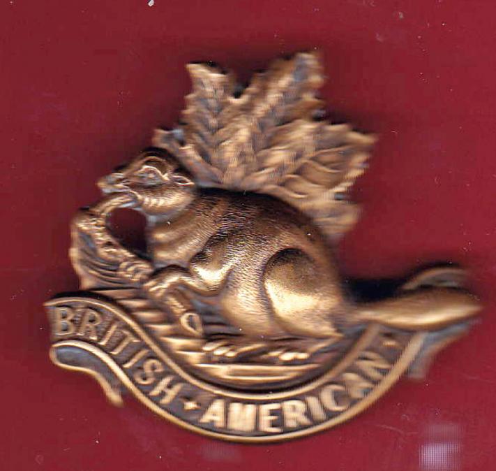 British American Squadron King’s Colonials Boer War slouch hat badge.
