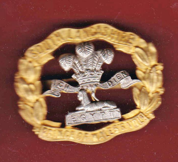 South Lancashire Regt. Prince of Wales Vols Officer's cap badge