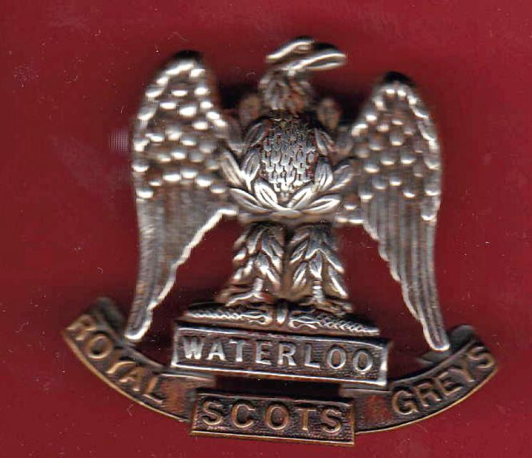 Scottish Royal Scots Greys OR's cap badge