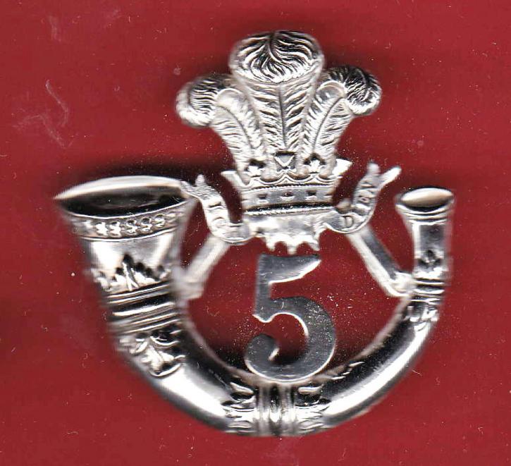 5th Cornwall Rifle Volunteers Victorian Officer's cap badge