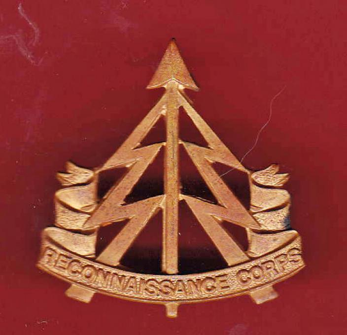 Reconnaissance Corps WW2 cap badge