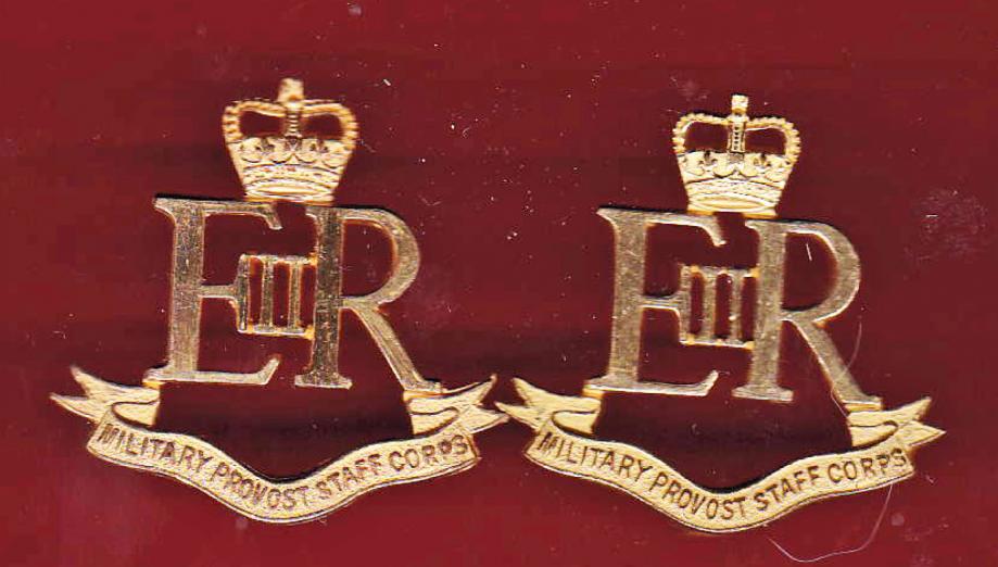 Military Provost Staff Corps Officer's collar badges