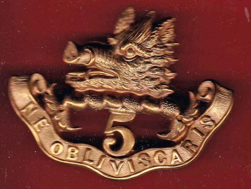 Canadian Militia 5th Bn. Royal Scots of Canada Victorian glengarry badge