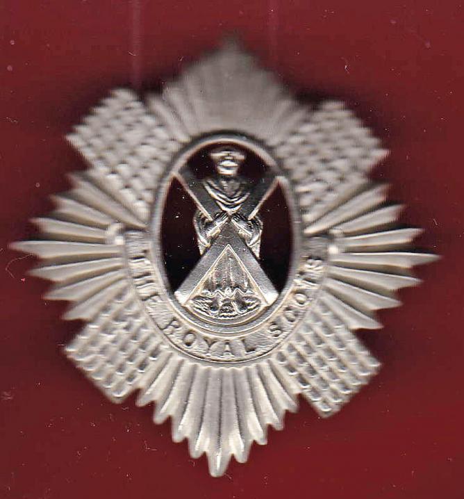 Scottish Royal Scots Territorials glengarry badge