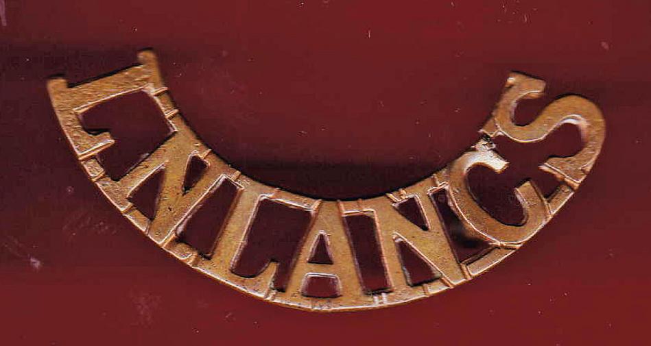 L.N.LANC'S Loyal North Lancashire Victorian shoulder title