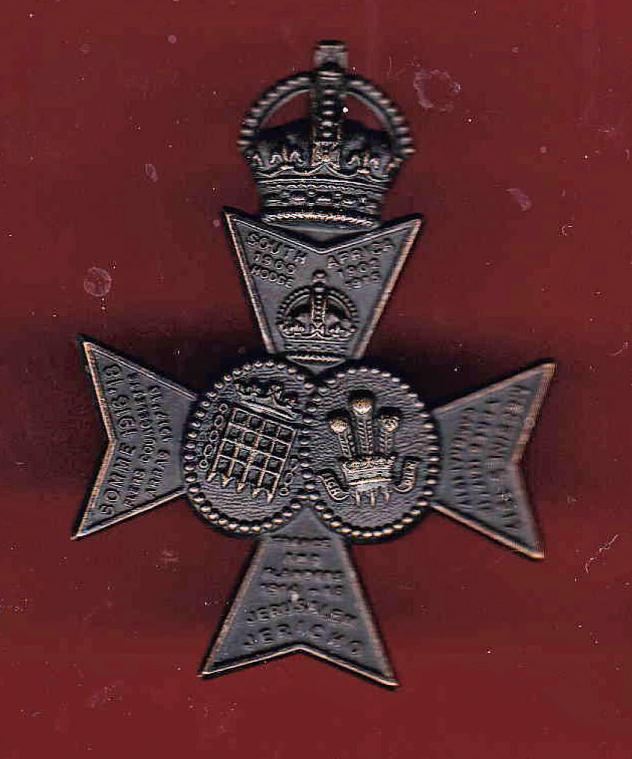 16th (County of London) Bn. The London Regt (Queen s Westminster & Civil Service Rifles) cap badge