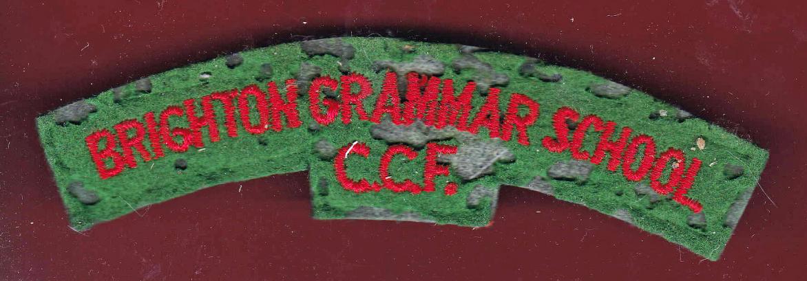BRIGHTON GRAMMAR SCHOOL / C.C.F. cloth title