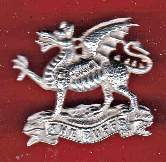 The Buffs Royal East Kent Regiment Officer's cap badge