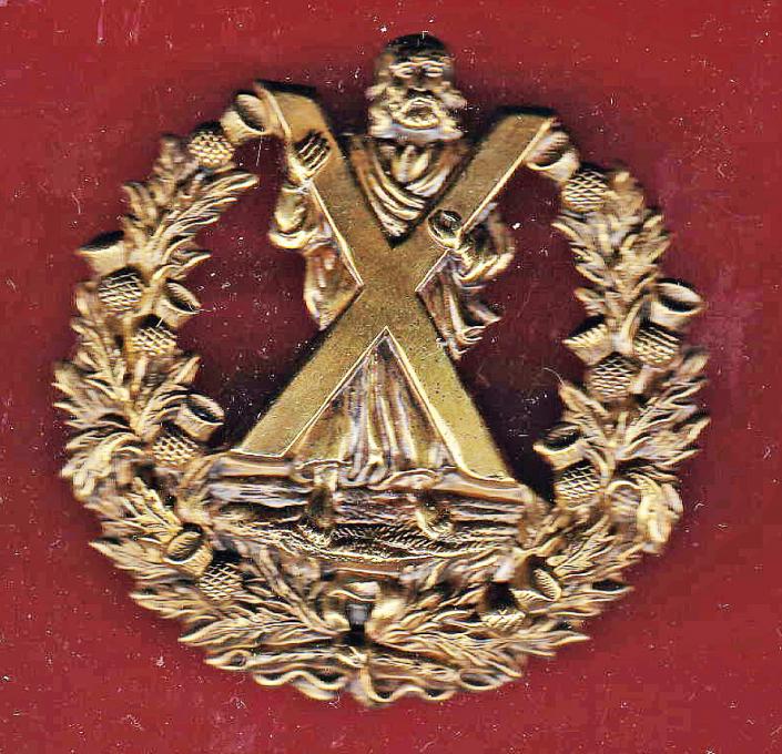 Scottish Q.O. Cameron Highlanders Victorian OR's glengarry badge