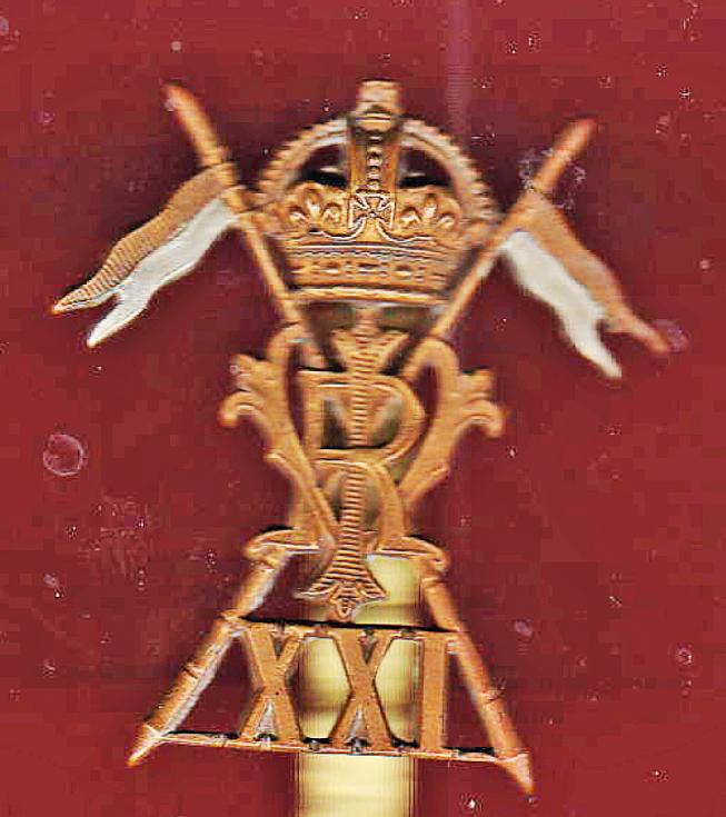 21st (Empress of India's) Lancers WW1 Other Ranks cap badge