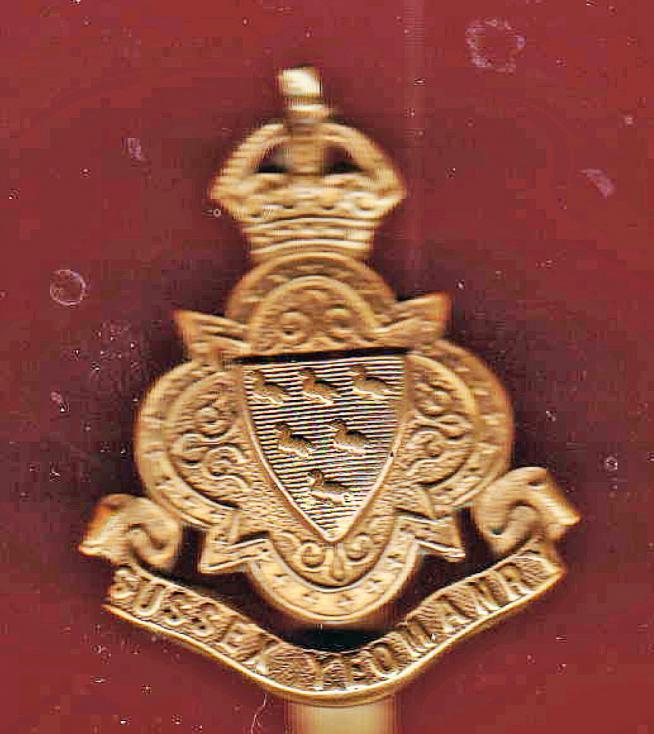 Sussex Yeomanry WW1 OR's cap badge