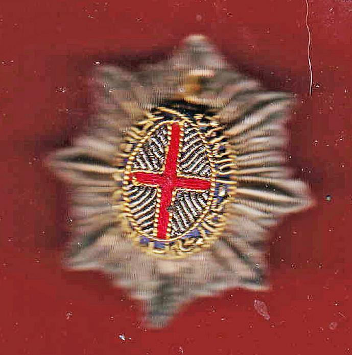 Coldstream Guards Officer's bullion beret badge