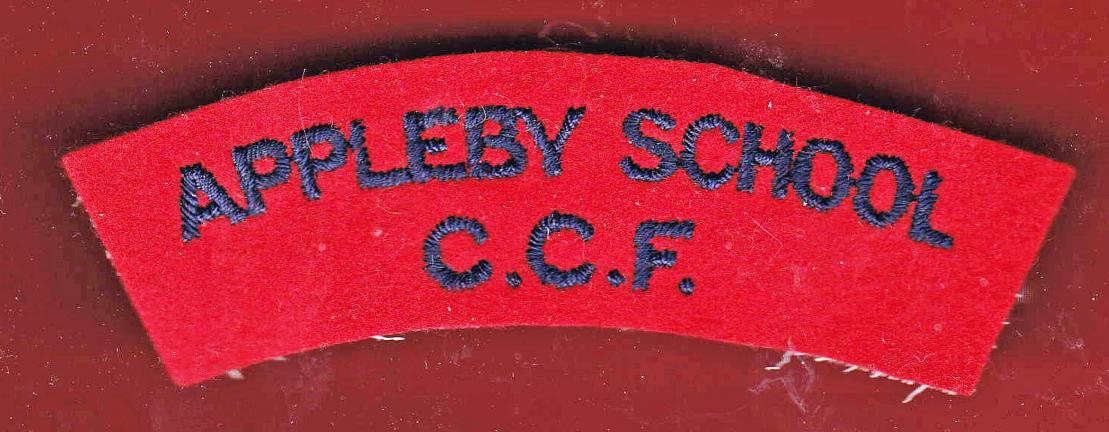 APPLEBY SCHOOL C.C.F.  cloth shoulder title