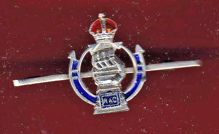 Royal Armoured Corps WW2 silver sweetheart brooch / Tie pin