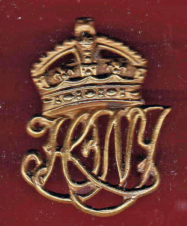 The Norfolk Yeomanry King's Own Royal Regiment  Officer's  badge
